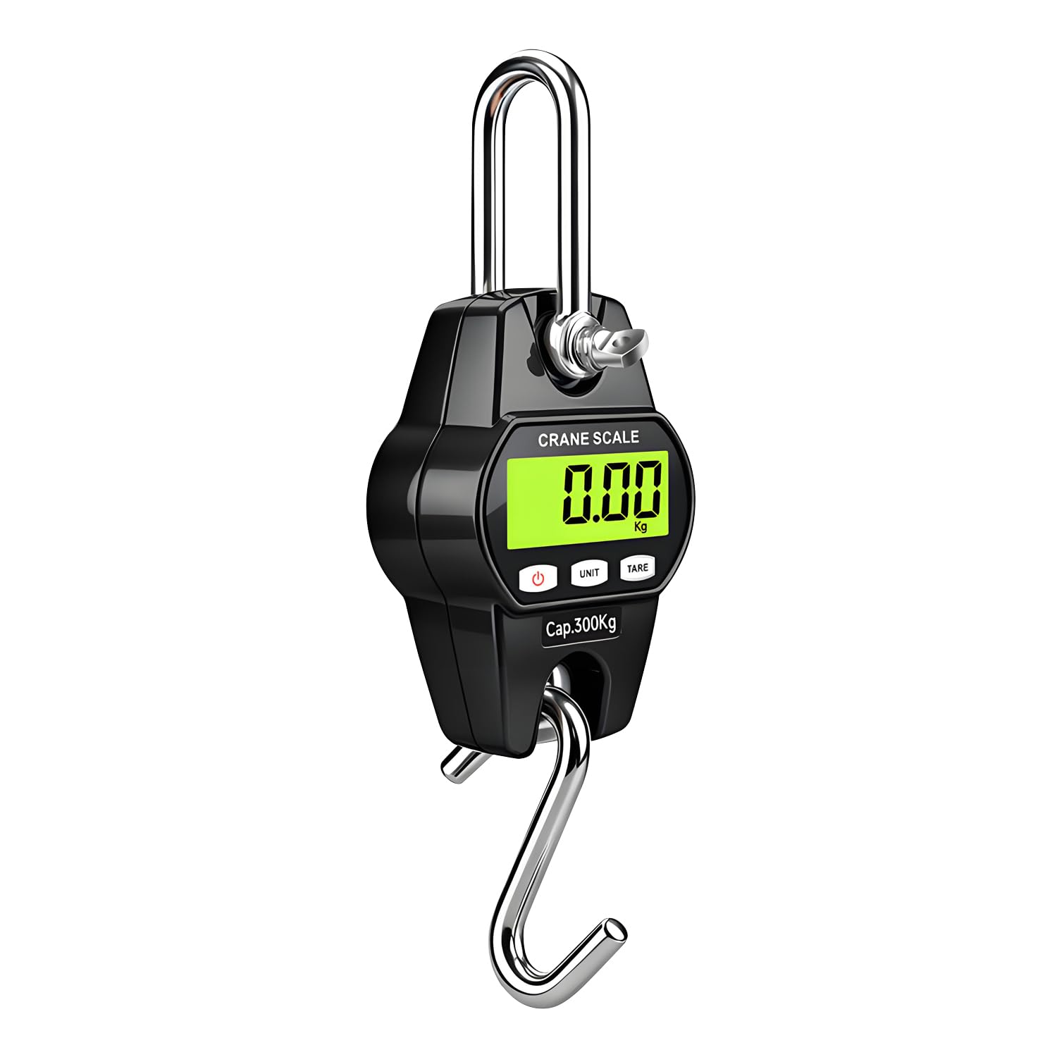 QUMOX Crane Scale 300kg/660lb, Black Digital Hanging Scale with LCD