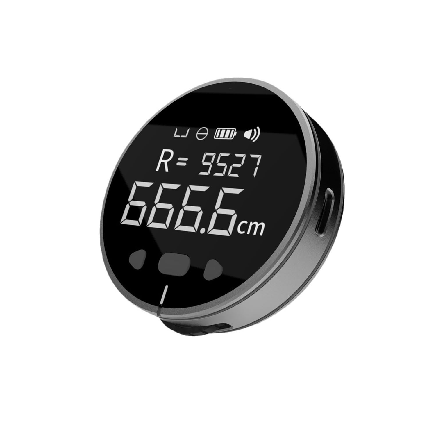 QUMOX Wheel Digital Tape Measure, Digital Tape with LCD Display Rechargeable Long Distance Rolling Tool Electric Tape Measure for Flat Curved Diameter