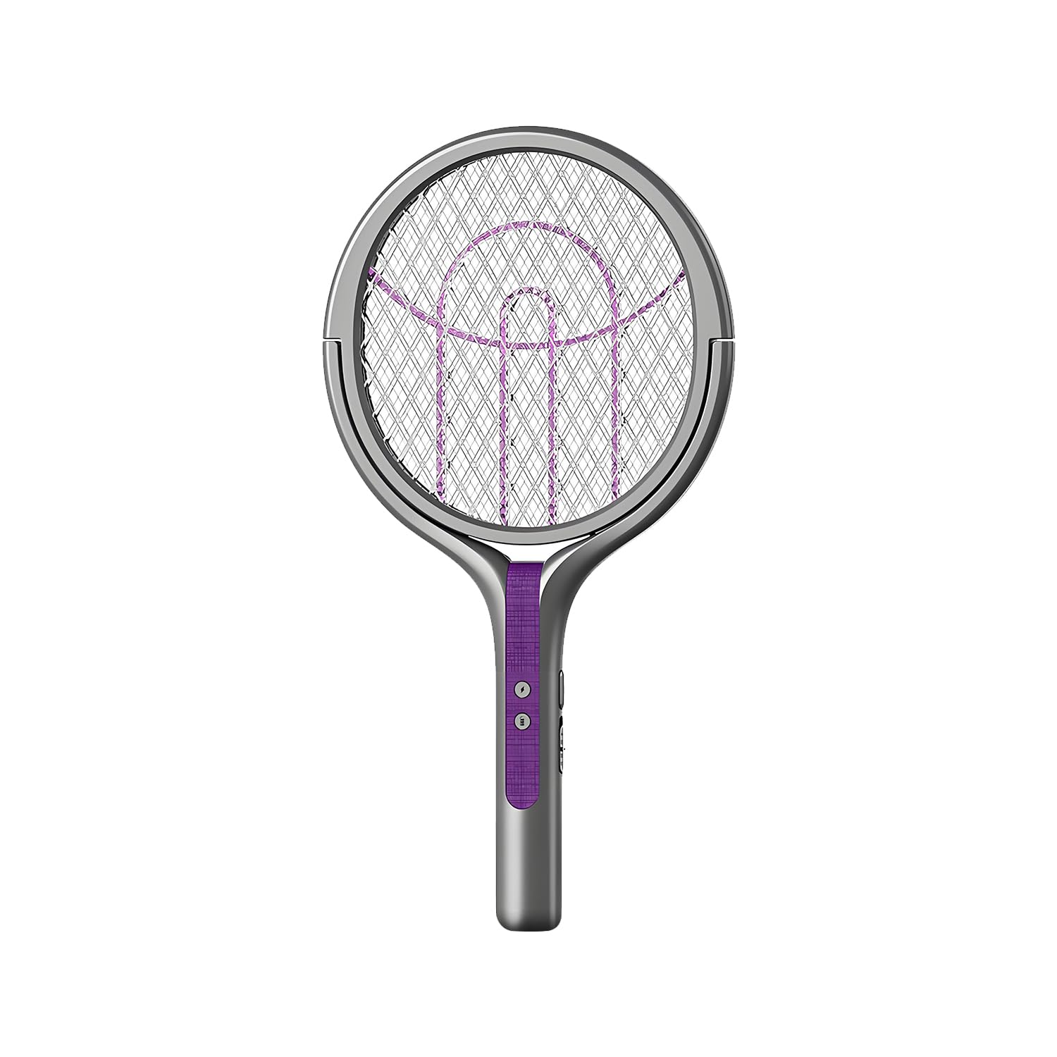 QUMOX Rotating Head Electric Fly Swatter Racket Rechargeable Bug Zapper Racket Bug Zapper Indoor Fly Zapper Mosquito Zapper Flies Killer for Indoors Black