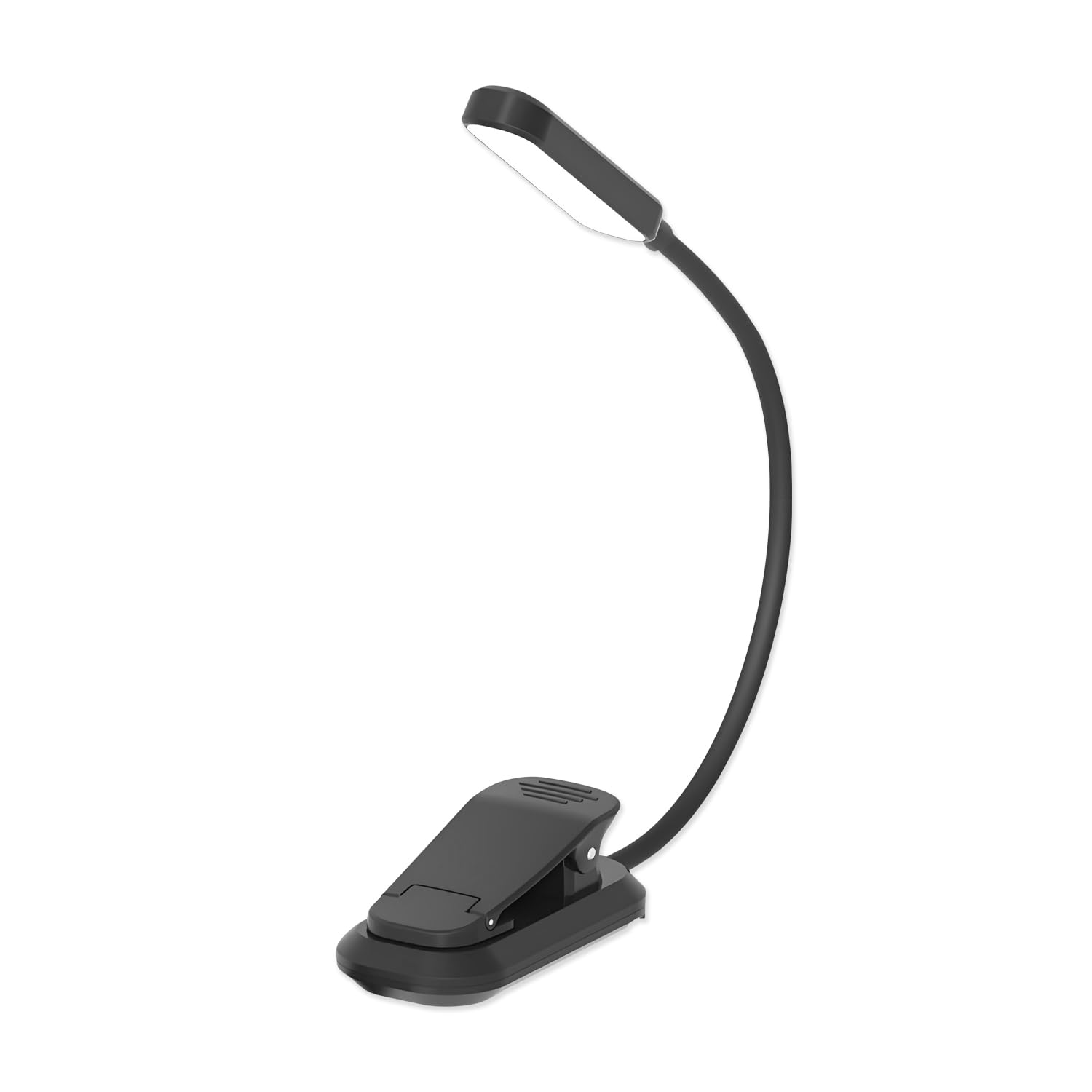 QUMOX 20 LED Rechargeable Book Light for Reading in Bed - Eye Caring 3 Color Temperatures, 5 Brightness, 5-50 Hrs Runtime Lightweight Clip on Light for Book Lovers, Reading, Studying