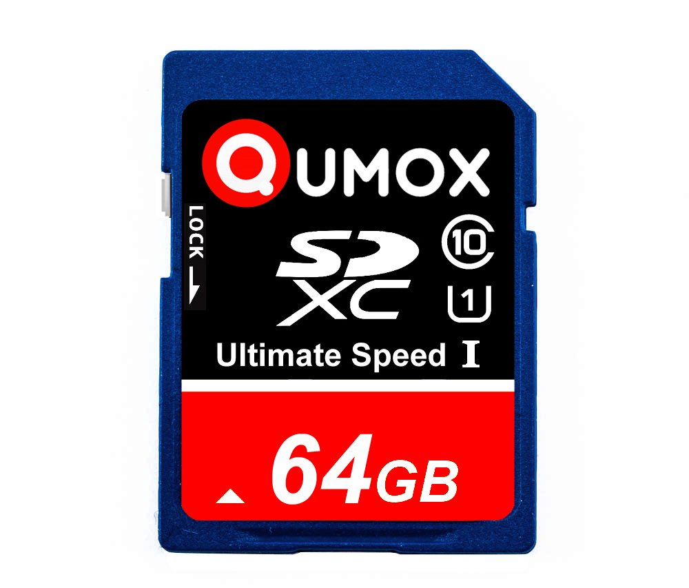 QUMOX 64GB UHS-I Class 10 SDXC Memory Card